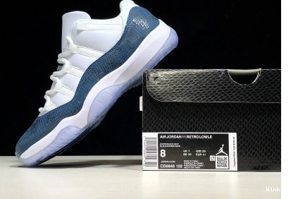 11 JORDAN - LOW CD6846-102 NAVY SNAKE (2019) RETRO 0815